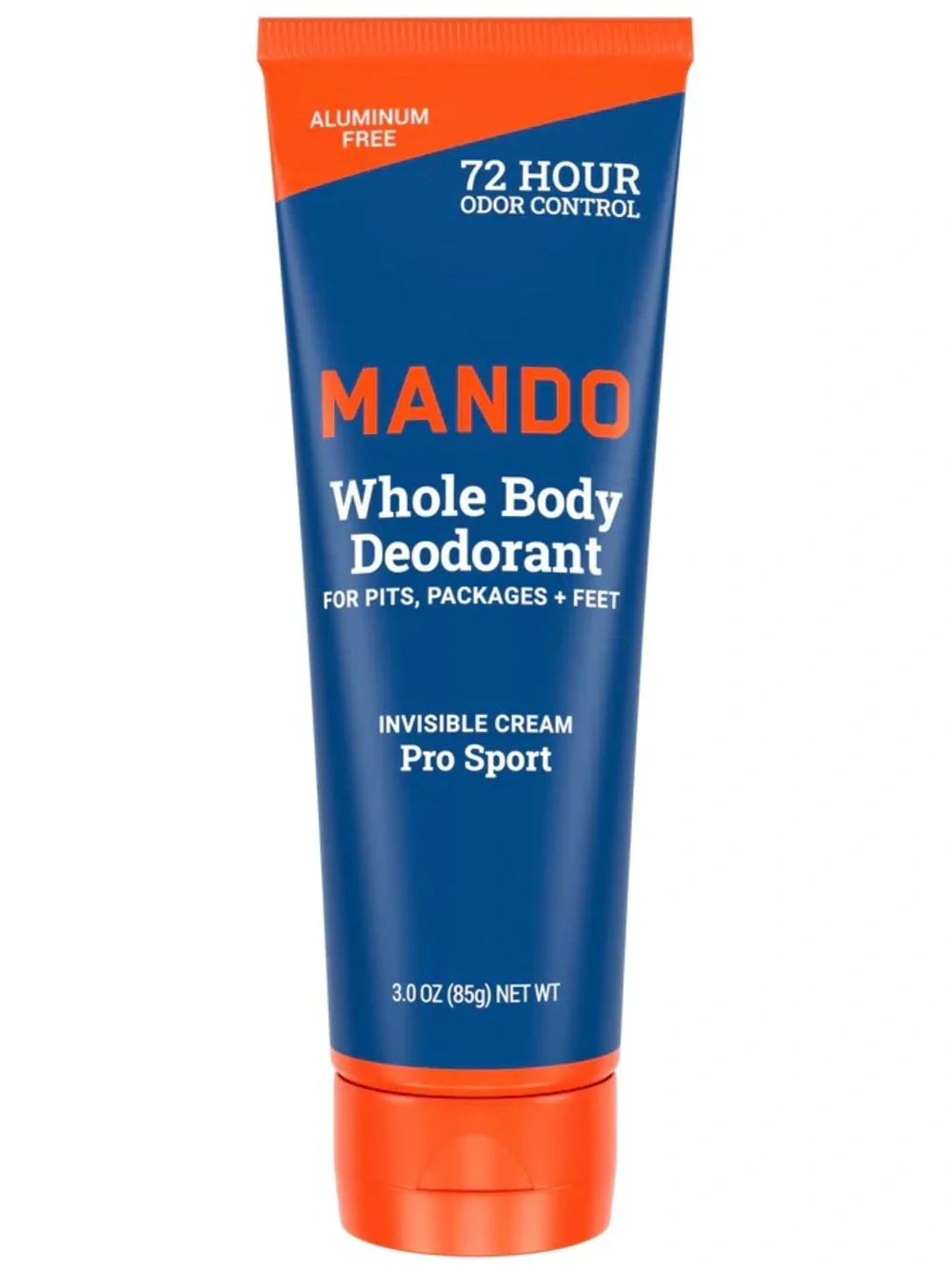 Mando Pro Sport Invisible Cream Whole Body Deodorant 3oz